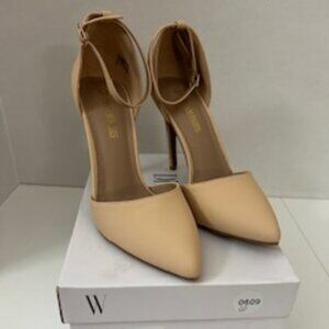 Dream Pairs Oppointed Lacey Nude Pumps Women's 9.5M